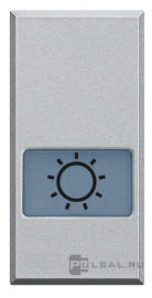 Клавиша широкая "Лампа"
Axolute,  Axolute AIR,  одноклавишный,  с подсветкой,  с индикацией,   цвет - алюминий,  пластмасса,  HC4921LA,  BTicino
 - PULSAL.RU