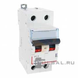 Автоматический выключатель DX³-E, 2 полюса, 63А, C, 6 кА, 407283, Legrand - PULSAL.RU