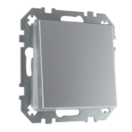 Выключатель
Epsilon,  Retro Liregus,  одноклавишный,  без подсветки,  с возможностью подсветки,   цвет - алюминий,  пластмасса,  IJ1.10-203-01.E/Mt,  LIREGUS
 - PULSAL.RU