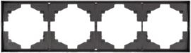 Рамка Strong
Miele Strong,  4 поста,   цвет - графит,  горизонтальная,  пластмасса,  KR-78-0754-6,  Kranz
 - PULSAL.RU