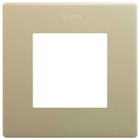 Рамка ICON
Simon 270,  1 пост,   цвет - шампань матовый,  вертикальная,  горизонтальная,  пластмасса,  27000610-094,  Simon
 - PULSAL.RU