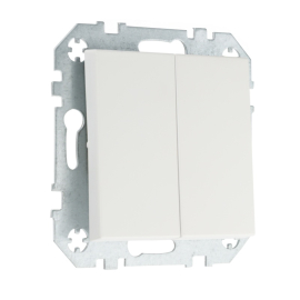 Кнопка Н.О.
Epsilon,  Retro Liregus,  двухклавишный,   цвет - белый матовый,  пластмасса,  IIJ5.10-203-01.R/WWM,  LIREGUS
 - PULSAL.RU