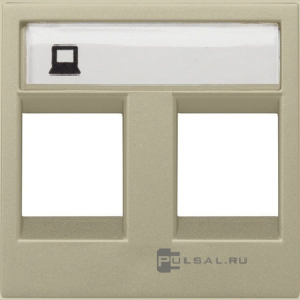 Накладка
Zenit,  двойная,   цвет - шампань,  пластмасса,  N2218.2 CV,  2CLA221820N1901,  ABB
 - PULSAL.RU