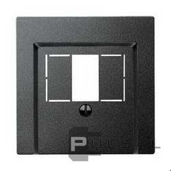 Накладка
M-Plan,  M-Elegance,  M-Pure,  M-Pure Decor,  1 пара,  2 пары,   цвет - антрацит,  пластмасса,  MTN297914,  MEG297914,  Merten
 - PULSAL.RU