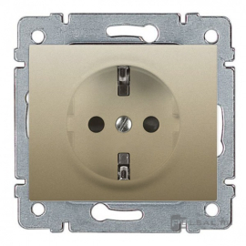 Розетка
Galea Life,  без шторок,  с заземлением,  одинарная,  безвинтовые клеммы,   цвет - титан,  пластмасса,  771462,  7 714 62,  Legrand
 - PULSAL.RU