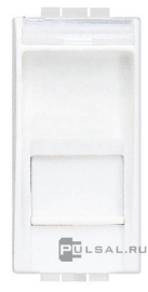 Розетка компьютерная RJ45 Cat.5e (UTP)
LivingLight,  LivingLight AIR,  одинарная,   цвет - белый,  пластмасса,  N4279C5E,  BTicino
 - PULSAL.RU