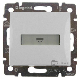 Выключатель карточный
Valena,  без подсветки,   цвет - алюминий,  пластмасса,  770234,  7 702 34,  Legrand
 - PULSAL.RU