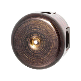 Распределительная коробка диам.78 мм (4 кабельных ввода в компл.)
Лизетта,  для полых стен и гипрока,  для сплошных стен,   цвет - бронза,  B1-521-25-K,  Bironi
 - PULSAL.RU